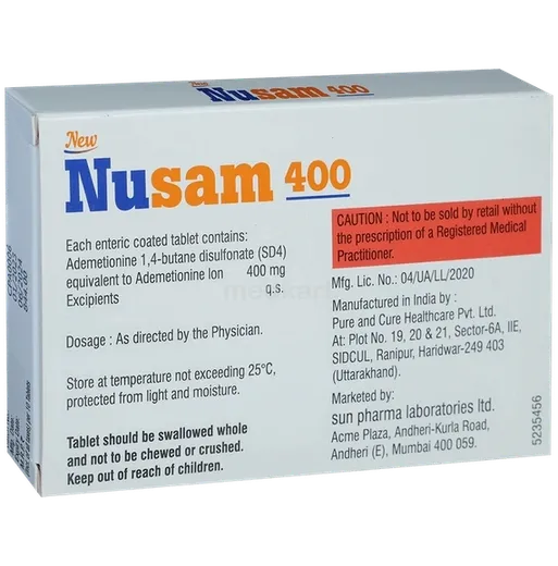 new nusam 400mg tablet 10's